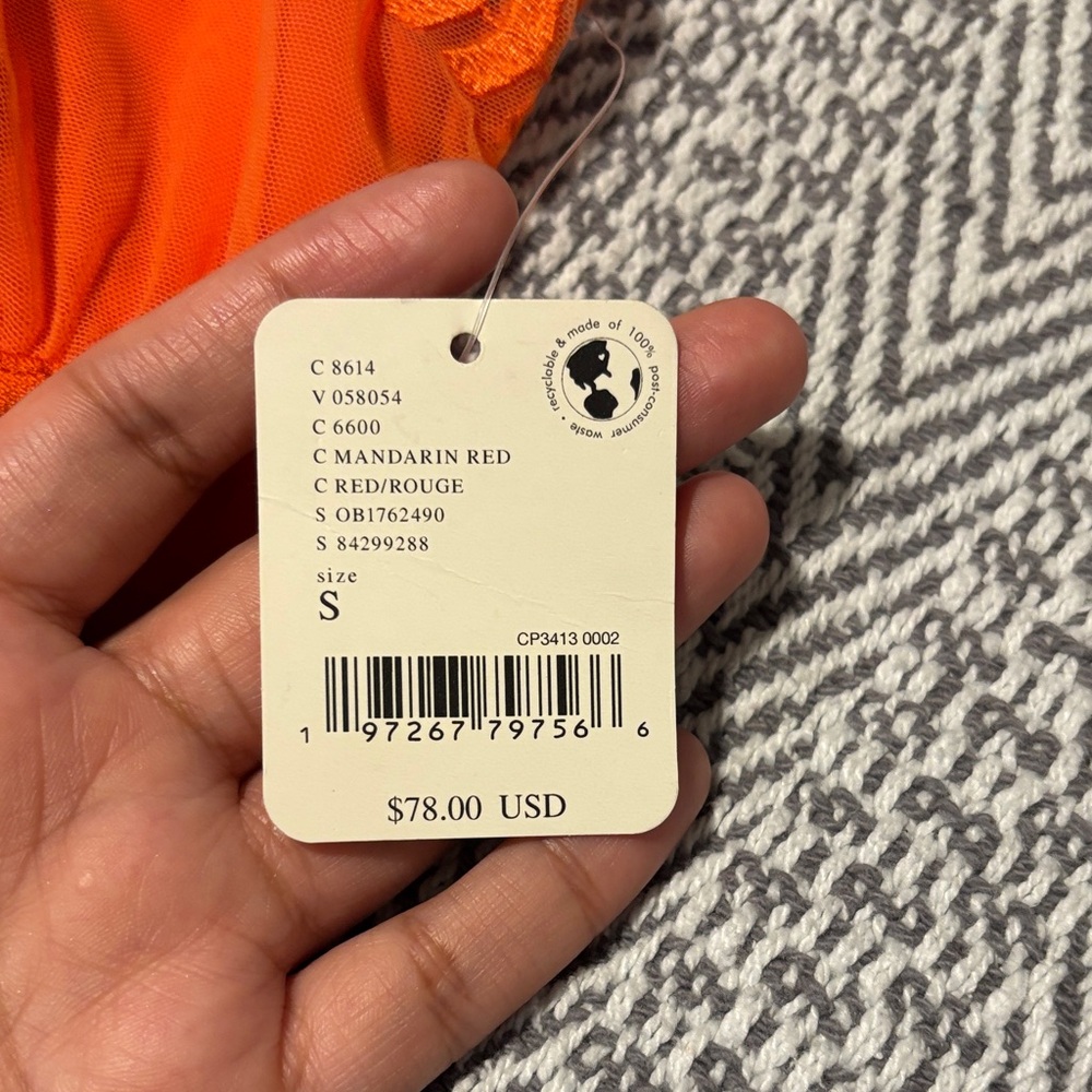 FP Movement by Free People Vibrant Orange Sports Bra - Picture 2 of 6